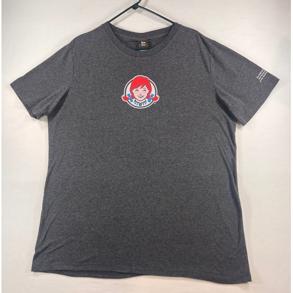 Wendys Best Fries No Lies NCAA Graphic T-Shirt Charcoal Heather XL